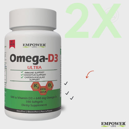 Omega D3 ULTRA | 1000mg | 100 CT